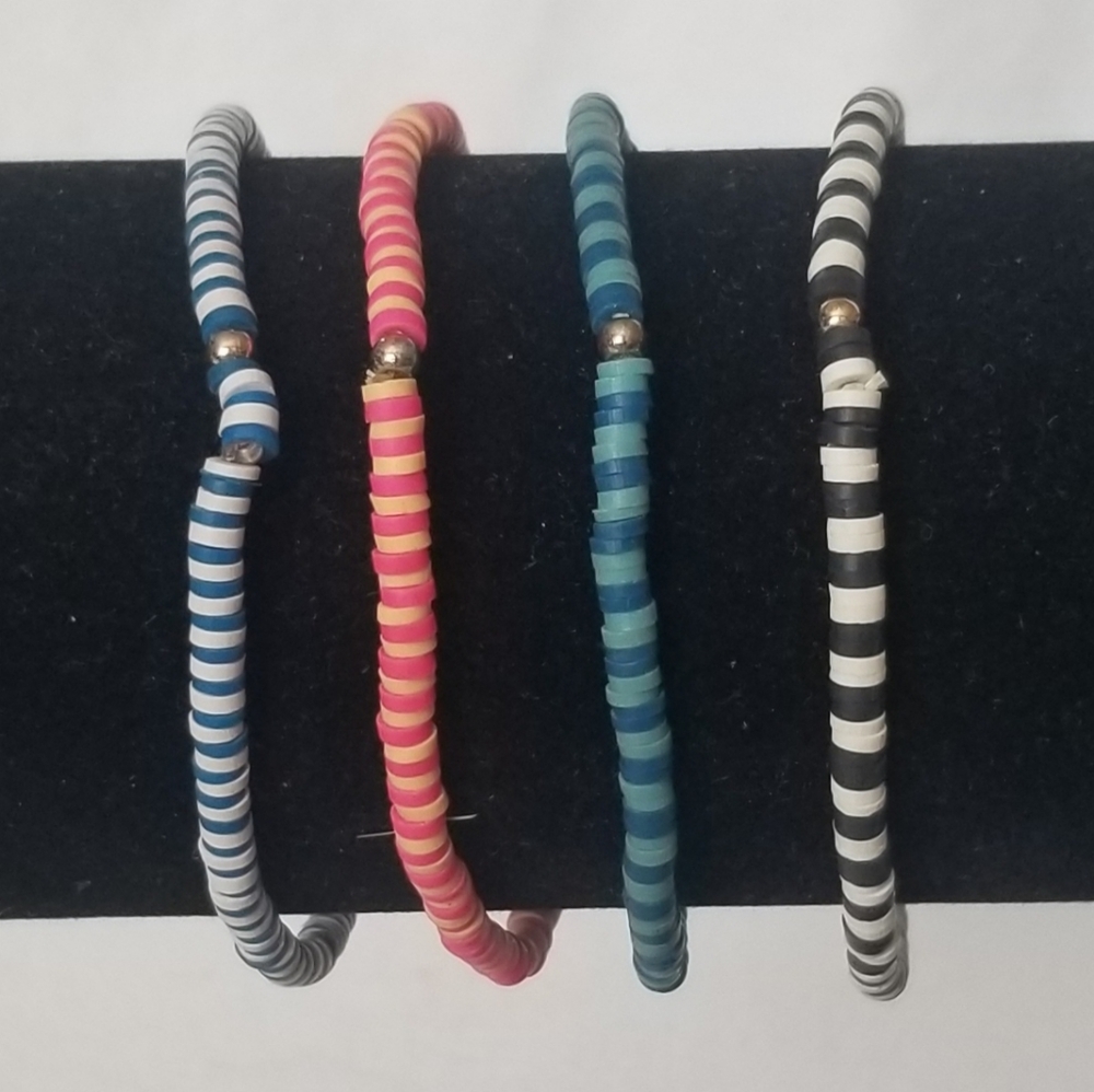 Indie Collection Rubber Beaded bracelets
